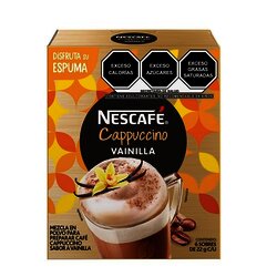 CAFE CAPPUCCINO NESCAFE C/6 SOBRES DE 20 GR VAINILLA CAFE CAPPUCCINO NESCAFE C/6 SOBRES DE 20 GR VAINILLA