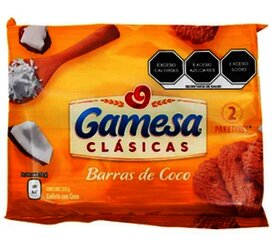 GALLETAS BARRAS DE COCO 212 GR