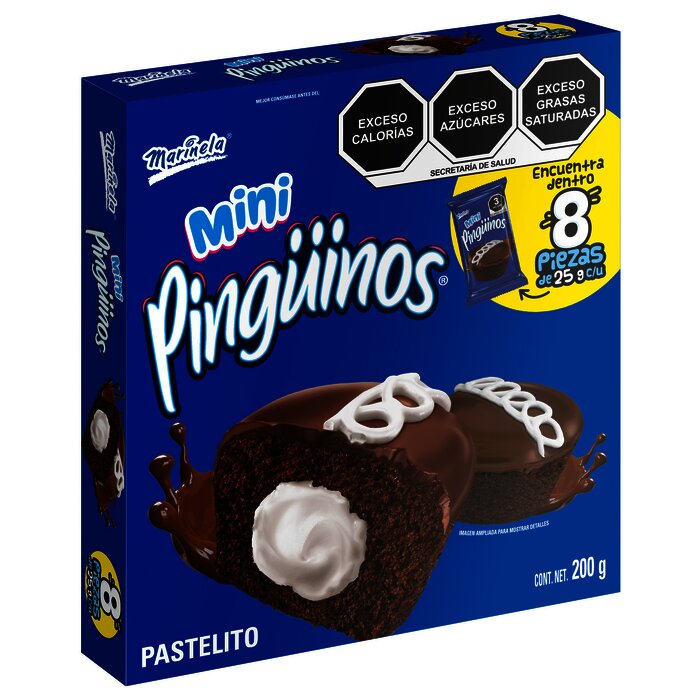 MINI PINGUINO PAQ 200 GR C/8 PZ