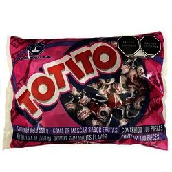 CHICLE TOTITO CON 100 PZ FRUTAS CHICLE TOTITO CON 100 PZ FRUTAS