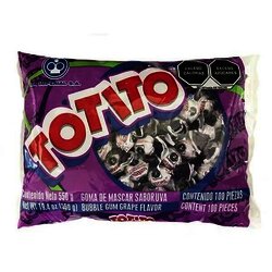 CHICLE TOTITO CON 100 PZ UVA CHICLE TOTITO CON 100 PZ UVA