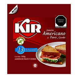 JAMON AMERICANO KIR 180 GR JAMON AMERICANO KIR 180 GR