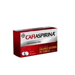CAFIASPIRINA 500 MG PAQ CON 40 TABLETAS CAFIASPIRINA 500 MG PAQ CON 40 TABLETAS