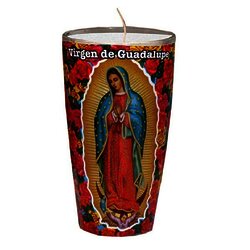 VELADORA CLASICA VIRGEN DE GUADALUPE
