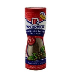 PIMIENTA NEGRA MOLIDA MCCORMICK 64 GR