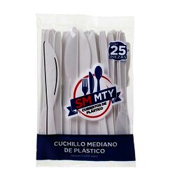 CUCHILLO PLASTICO CON 25 PIEZAS CUCHILLO PLASTICO CON 25 PIEZAS