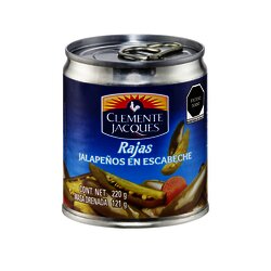 CHILE JALAPEÑO RAJAS CLEMENTE 220 GR CHILE JALAPEÑO RAJAS CLEMENTE 220 GR