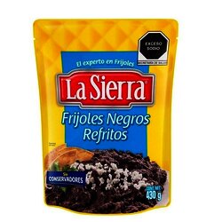 FRIJOLES POUCH LA SIERRA 430 GR REFRITOS NEGROS