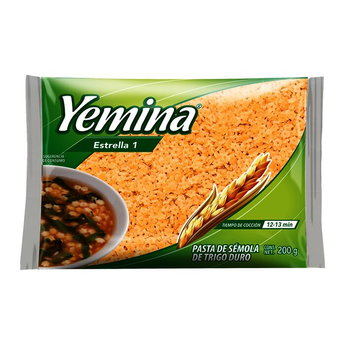 PASTA YEMINA 200 GR ESTRELLA #1