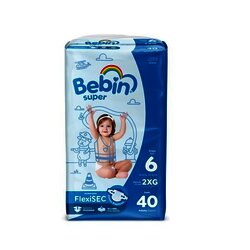 PAÑAL BEBIN SUPER EXTRA EXTRA GRANDE C/40 PZ