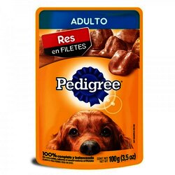 PEDIGREE ADULTO POUCH 100 GR RES