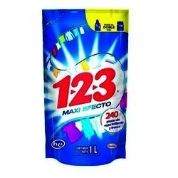 DETERGENTE LIQUIDO 1-2-3 1 LTO FRESCA BLANCURA DETERGENTE LIQUIDO 1-2-3 1 LTO FRESCA BLANCURA