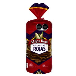 TOSTADA MILPA REAL ROJA 324 GR (27 PZ)