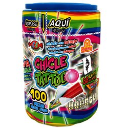 CHICLE TATOO C/100 PIEZAS CHICLE TATOO C/100 PIEZAS