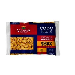 PASTA MAXIMA 200 GR SOPA CODO #3