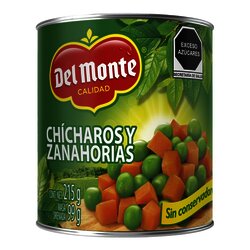 CHICHAROS CON ZANAHORIA DEL MONTE 215 GR CHICHAROS CON ZANAHORIA DEL MONTE 215 GR