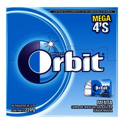 CHICLE ORBIT EXH C/40 PZ MENTA CHICLE ORBIT EXH C/40 PZ MENTA