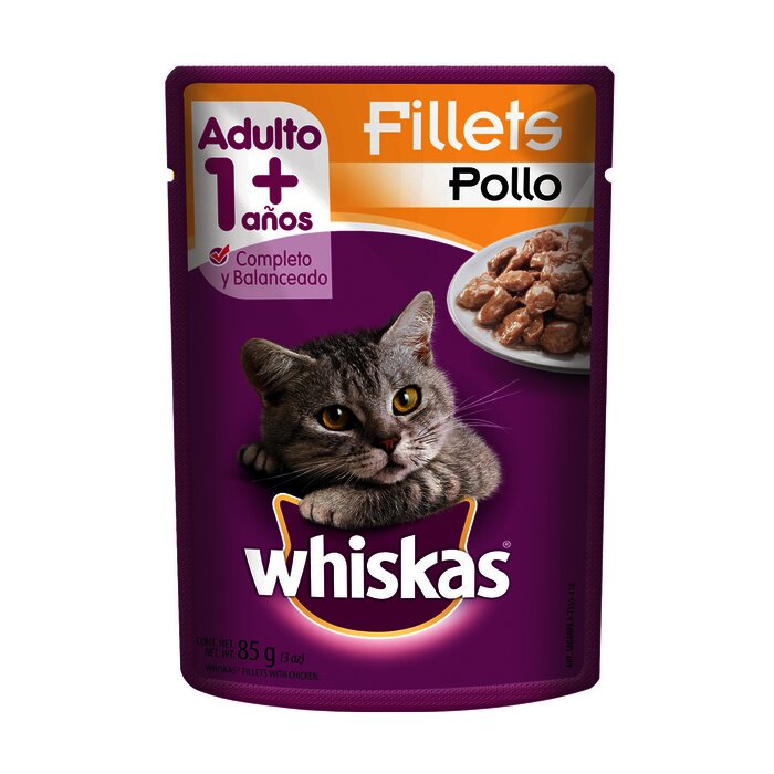 WHISKAS POUCH 85 GR POLLO