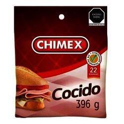 JAMON PAVO Y CERDO CHIMEX 396 GR JAMON PAVO Y CERDO CHIMEX 396 GR