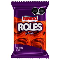 PAN ROLES CANELA BIMBO 365 GR