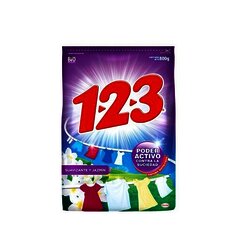 DETERGENTE POLVO 1-2-3 800 GR SUAVIZANTE