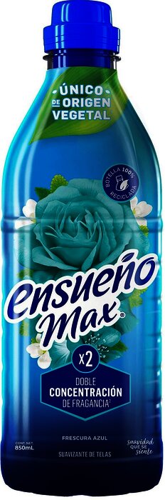 SUAVIZANTE ENSUEÑO MAX 850 ML FRESCURA AZUL