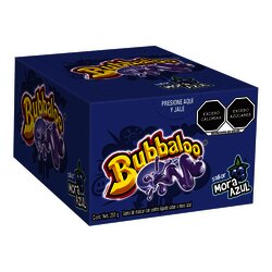 CHICLE BUBBALOO C/47 PIEZAS MORA AZUL CHICLE BUBBALOO C/47 PIEZAS MORA AZUL