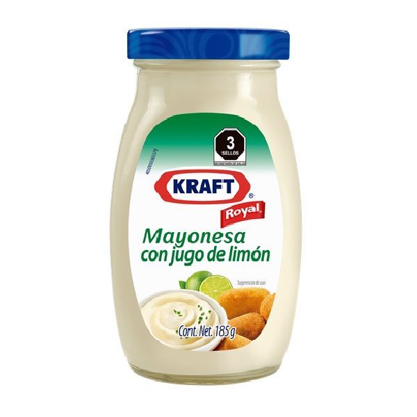 MAYONESA KRAFT ROYAL 185 GR CON JUGO DE LIMON