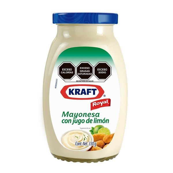 MAYONESA KRAFT ROYAL 330 GR CON JUGO DE LIMON