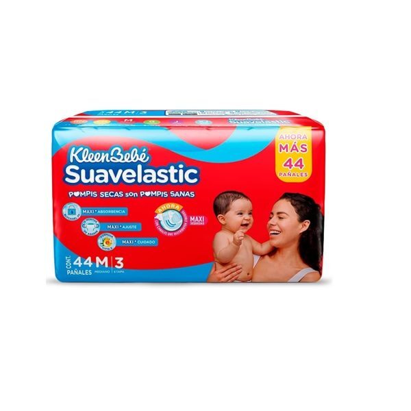 PAÑAL KB SUAVELASTIC MEDIANO 44 PIEZAS