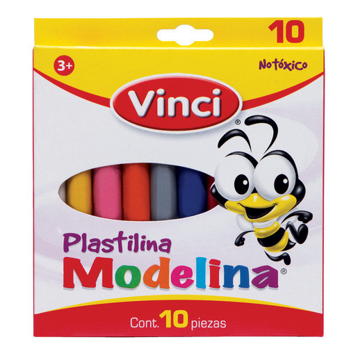 PLASTILINA COLORES SURTIDOS CON 10 PIEZAS