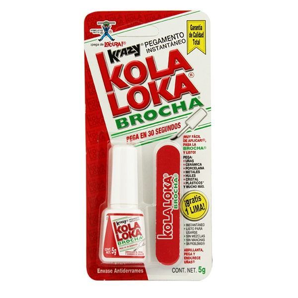 PEGAMENTO KOLA LOKA BROCHA 1 PIEZA 5 GR