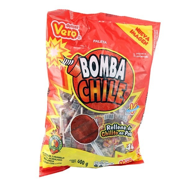 PALETA BOMBA DE CHILE VERO C/40 PZ