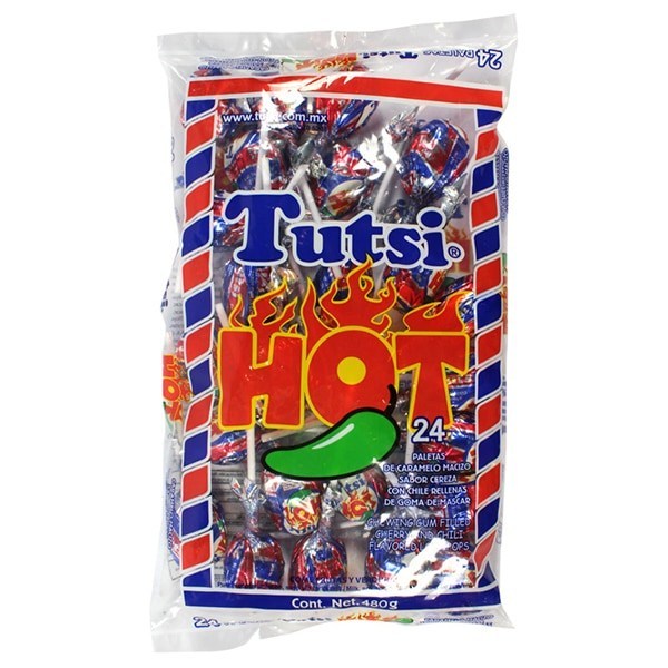 PALETA TUTSI POP HOT CON 24 PIEZAS