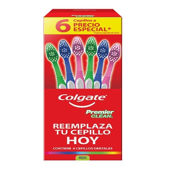 EXHIBIDOR CON 6 CEPILLOS COLGATE PREMIER