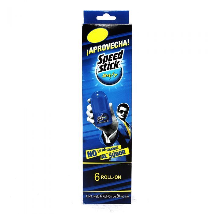 DESODORANTE SPEED STICK ROLL ON COOLNIGHT EXH C/6 DE 30 ML