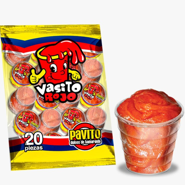 PULPA VASITO ROJO PAVITO PAQ C/20 PZ
