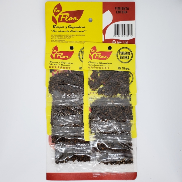 PIMIENTA ENTERA EXH C/10 PZ