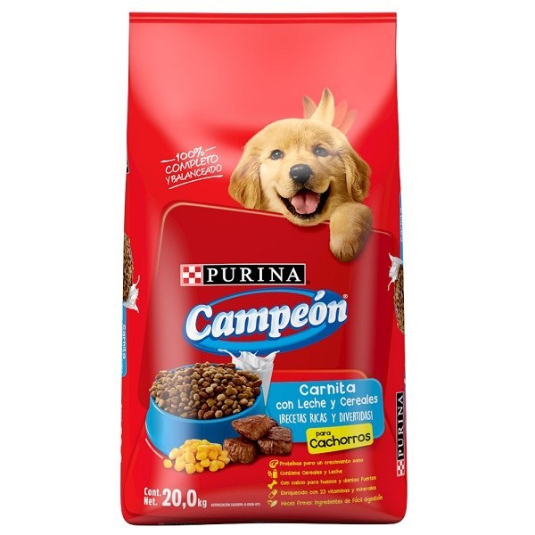 ALIMENTO PERRO CAMPEON CACHORRO 20 KG