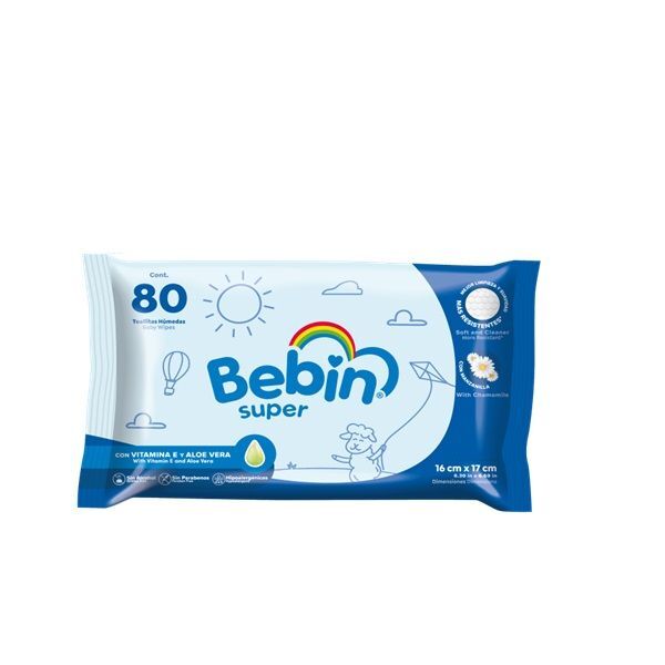 TOALLA HUMEDA BEBIN C/80 TOALLITAS