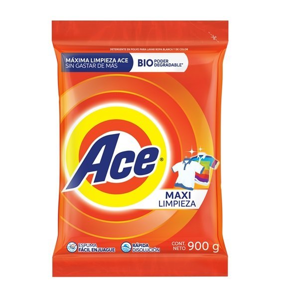 DETERGENTE POLVO ACE 900 GR
