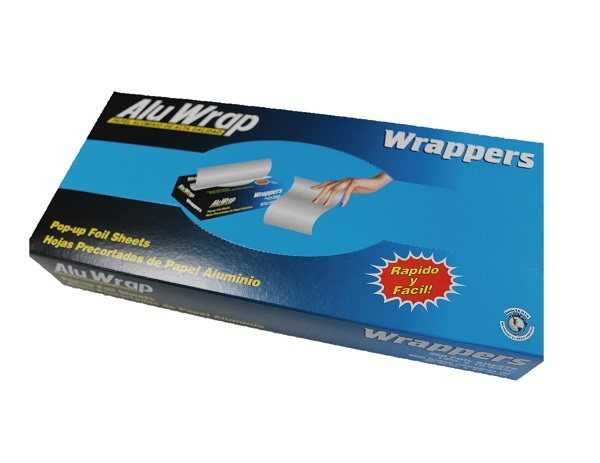 PAPEL ALUMINIO PRECORTADO ALUWRAP 200 HOJAS