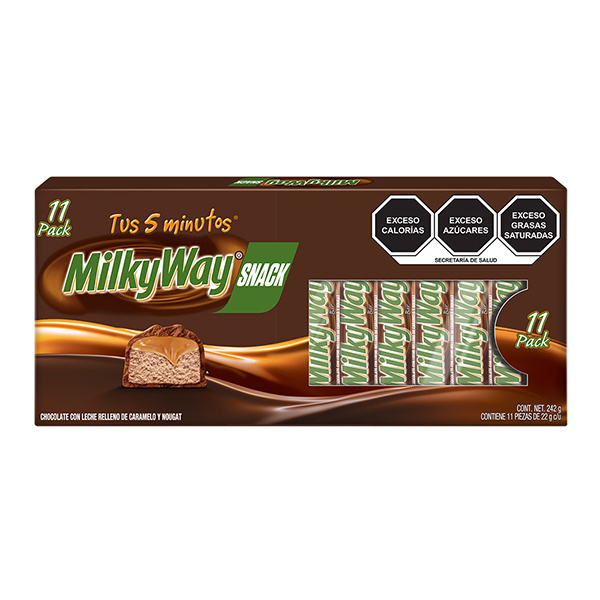 CHOCOLATE MILKYWAY SNACK 11 PIEZAS DE 22 GR