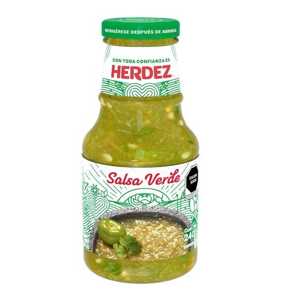 SALSA VERDE HERDEZ VIDRIO 240 GR