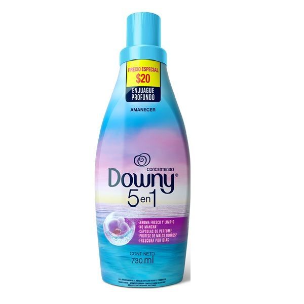 SUAVIZANTE DOWNY AMANECER 5 EN 1 730 ML