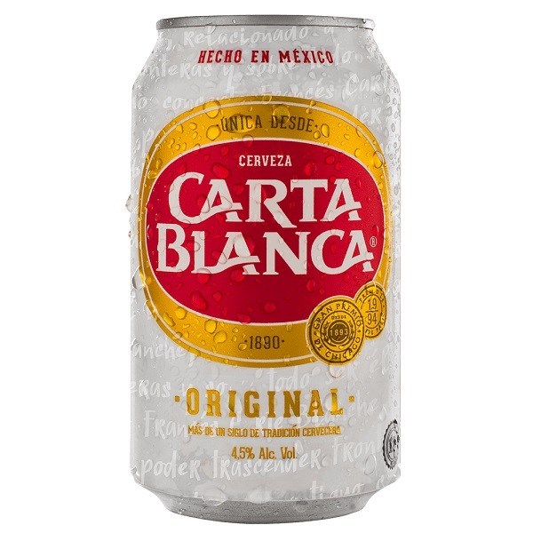 CERVEZA CARTA BLANCA LATA 355 ML