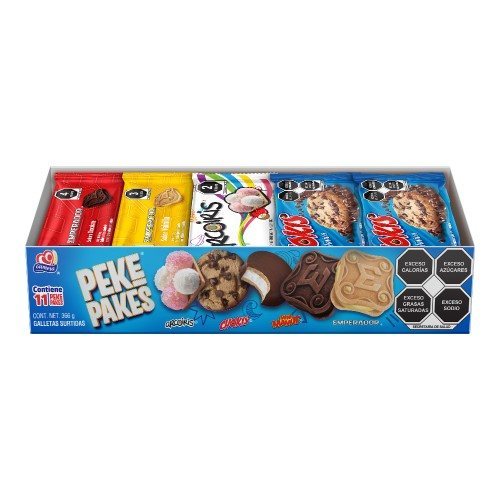 GALLETAS PEKEPACKES 366 GR C/11 PIEZAS