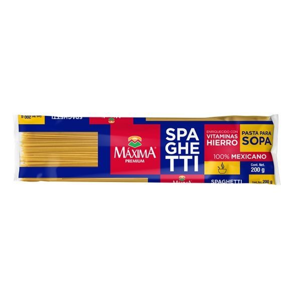 PASTA MAXIMA 200 GR SOPA SPAGUETTI