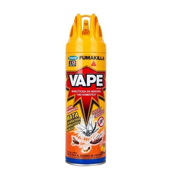 INSECTICIDA VAPE AEROSOL 400 ML NARANJA
