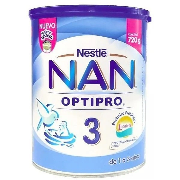 FORMULA INFANTIL NAN 3 720 GR
